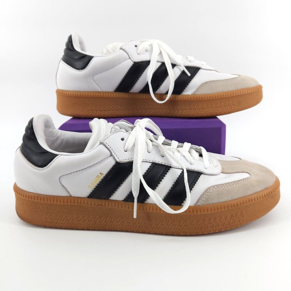 Adidas Samba XLG Shoes Men Size 10.5 Cloud White Core Black Gum IE1377